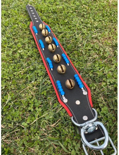 Kangal Köpek Tasması Hakiki Deri 7 Zilli Geniş