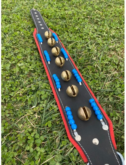 Kangal Köpek Tasması Hakiki Deri 7 Zilli Geniş