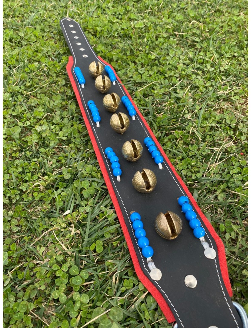 Kangal Köpek Tasması Hakiki Deri 7 Zilli Geniş