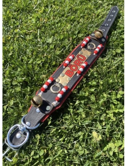 Yavru Kangal Tasması Hakiki Deri İsteğinize Özel İsimli 