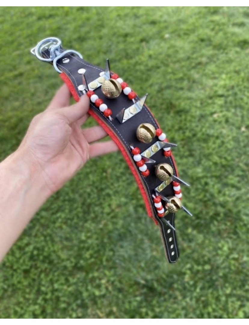 Yavru Kangal Çoban Tasması Hakiki Deri 4 Zilli 1. Sınıf