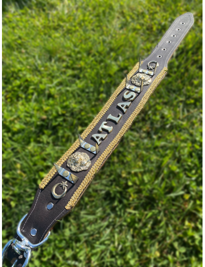 Kangal Çoban Köpek Tasması İsteğinize Özel İsimli 3 Boyut Harf Hakiki Deri