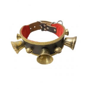 Kangal Köpek Tasması 7 Sıra Zilli Hakiki Manda Derisi 1. Sınıf