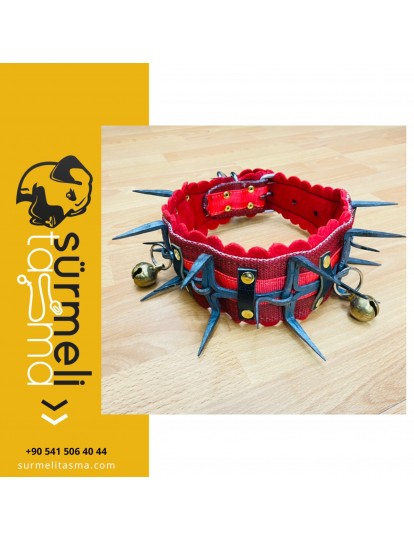 Kangal Çoban Köpek Tasması 2 Zilli El Dövmesi Çelik 1. Sınıf