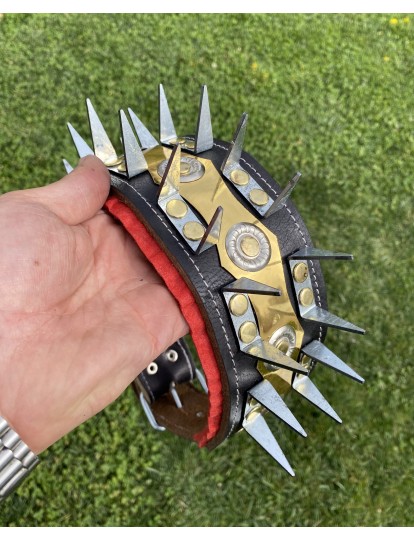 Geniş Kangal Çoban Köpek Tasması Hakiki Manda Derisi 1. Sınıf Çoban Serisi