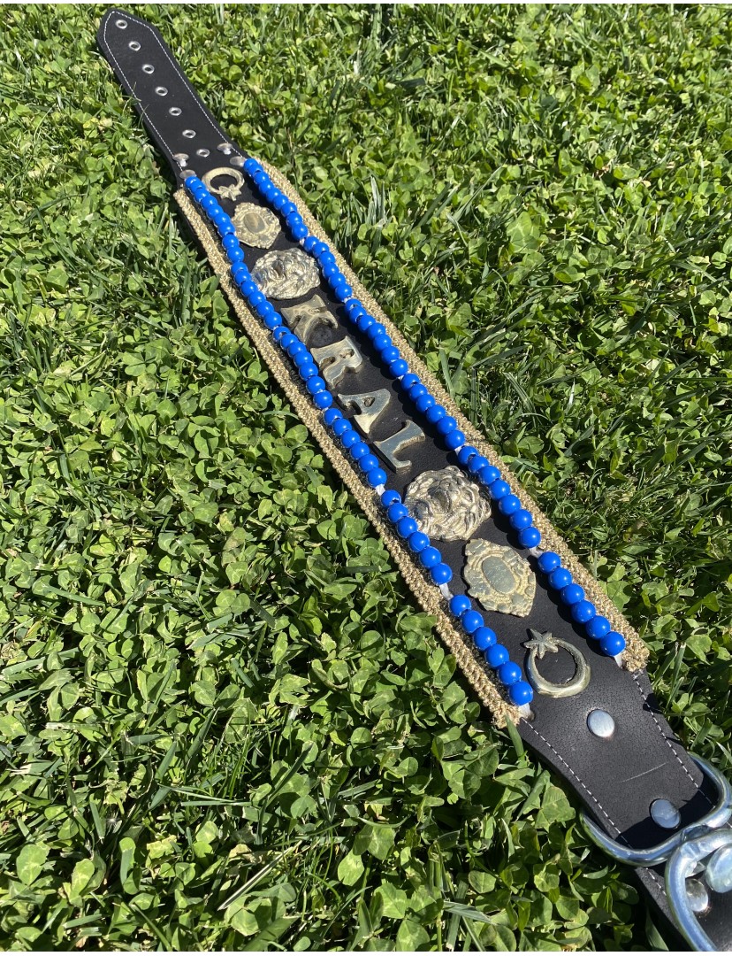 İsteğinize Özel Hakiki Deri Kangal Köpek Boyun Tasması Hakiki Manda Derisi