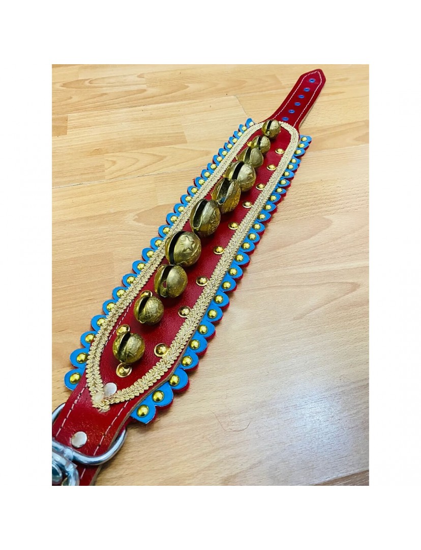 10 Zilli Kangal Köpek Tasması Hakiki Deri Geniş