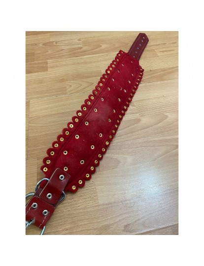 10 Zilli Kangal Köpek Tasması Hakiki Deri Geniş