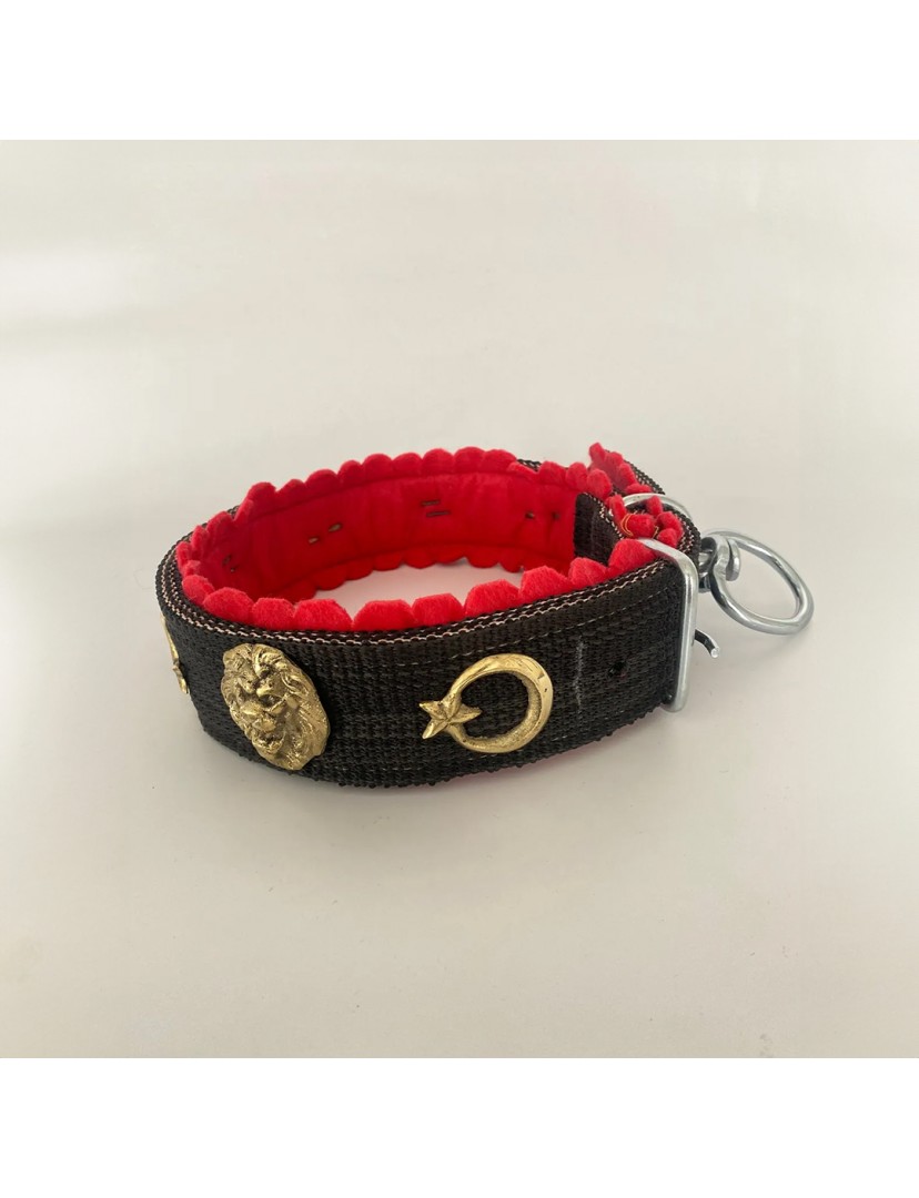 Kangal Köpek Tasması Çift Kat Dokuma Palaska 1. Sınıf Orta ve Büyük Irk