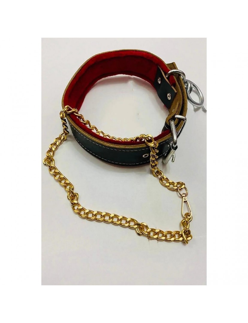 Deri Köpek Tasması Ayarlanabilir Kolyeli