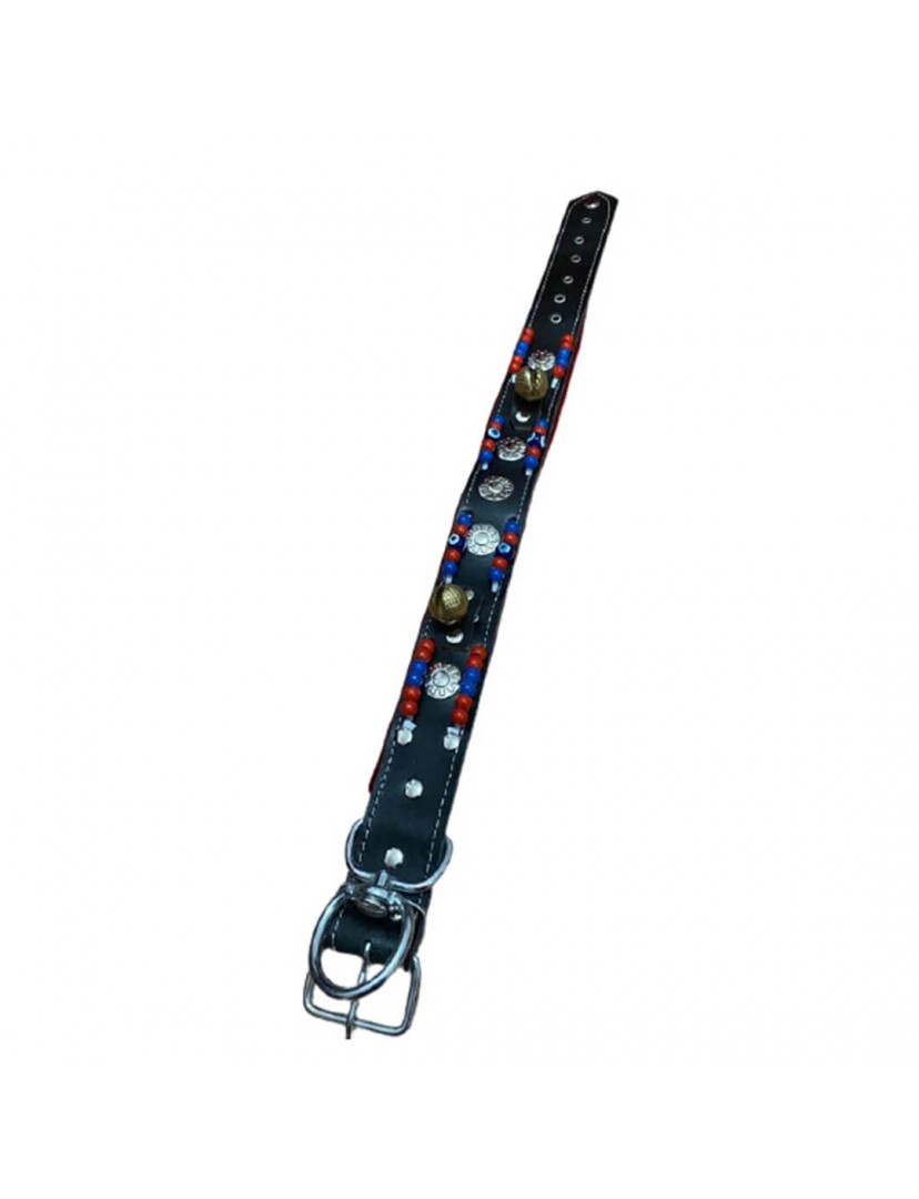 Deri Kangal Köpek Tasması 2 Zilli