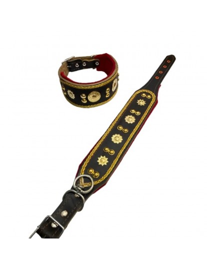 Yavru Deri Köpek Tasması 60 Cm Zilsiz Model