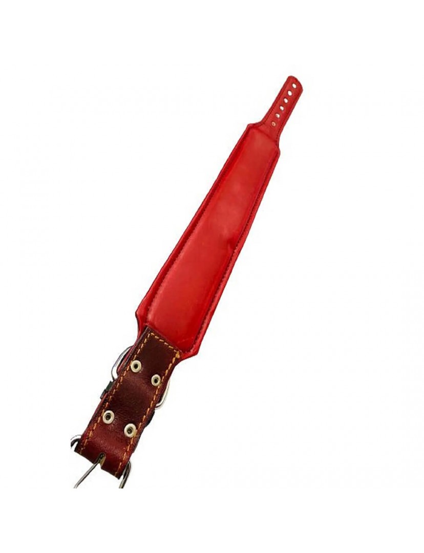 Hakiki Deri Köpek Tasması 2 Zilli 81 Cm