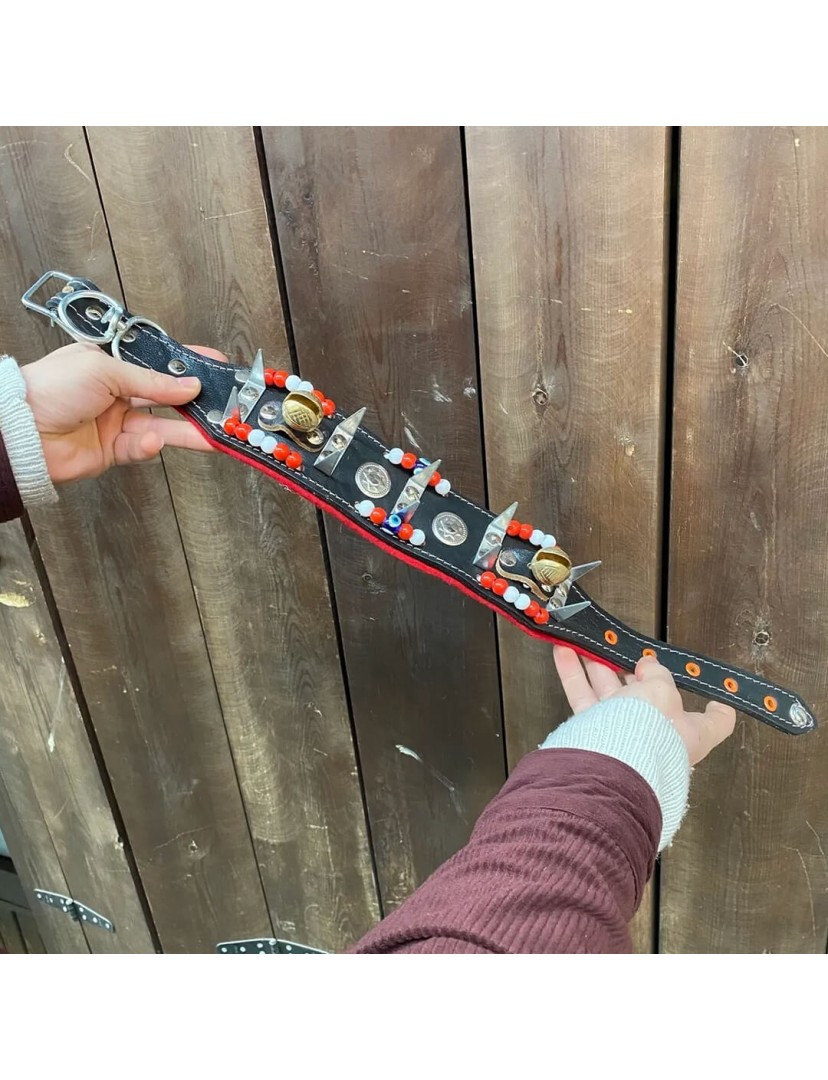 Yavru Kangal Çoban Köpek Tasması Hakiki Deri 2 Zilli 1. Sınıf