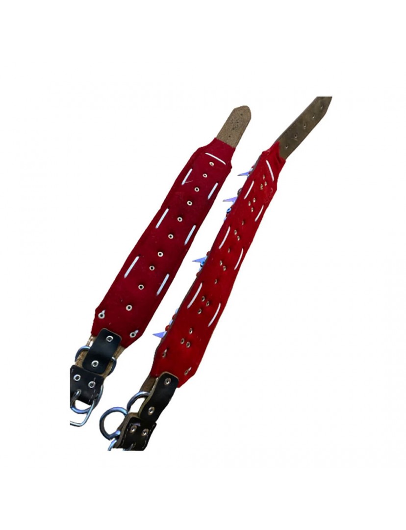 Kangal Köpek Tasması 2’li Set Çoban Zilli Hakiki Manda Derisi